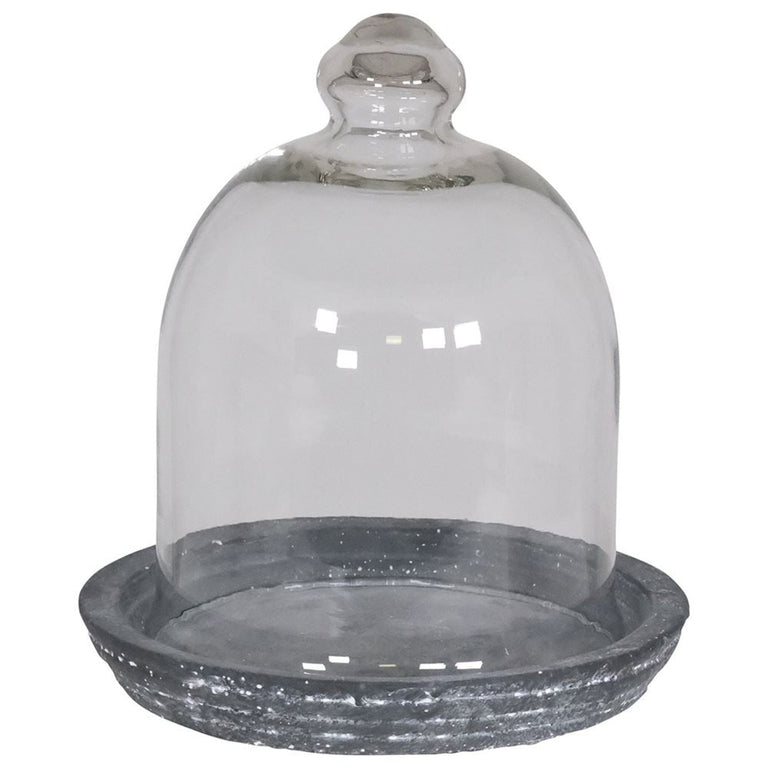 Amalfi Charcoal Glass Cloche