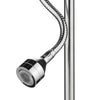 Amalfi Table Lamp Polished Chrome Base Only LED close view of the small LED  child lamp