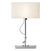 Amalfi Table Lamp Polished Chrome Base Only LED picture with the shade