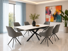 Amarro Extending Dining Table 160-200 cm White lifestyle picture in the dining room