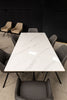 Amarro Extending Dining Table 160-200 cm White top-view picture of the table marble top