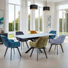 Amarro Extending Dining Table 160-200 cm Italy Grey lifestyle picture in the dining room