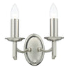 Ambassador 2 Light Wall Light Satin Chrome picture on the white background