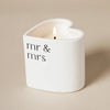 Amore Heart Candle - Mr & Mrs picture of the lighting up candle