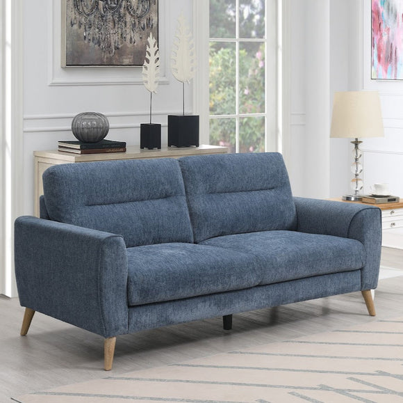 Anderson 3 Seater Sofa Blue life style close front view photo