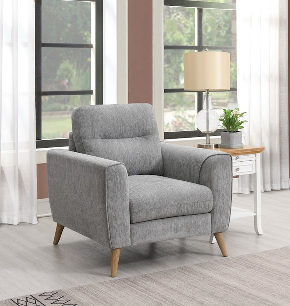 Anderson Armchair Grey life style close view photo
