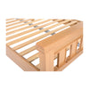 Andora 5ft King Size Bed Light Oak close view picture of the solid frame