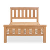 Andora 5ft King Size Bed Light Oak front view picture