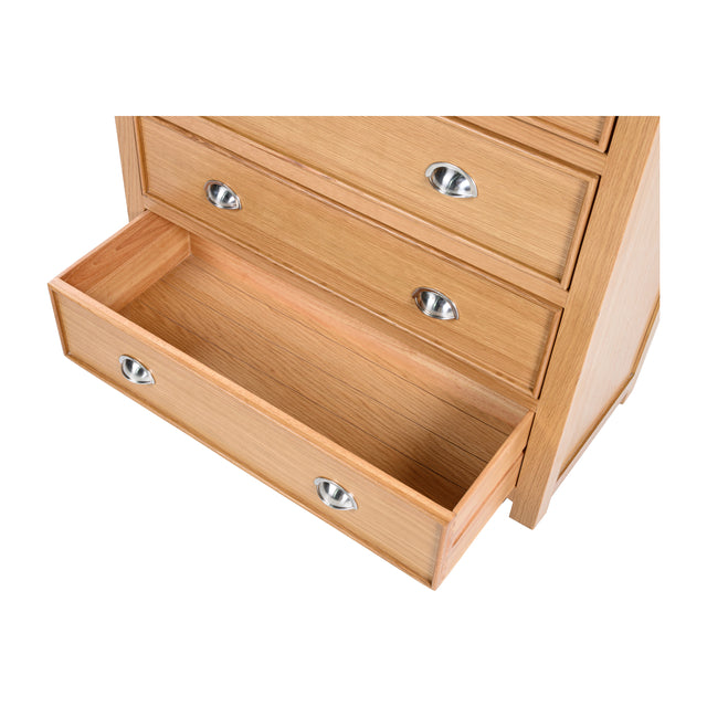 Andora Chest of 5 Drawers - Light Oak Bedroom Furniture