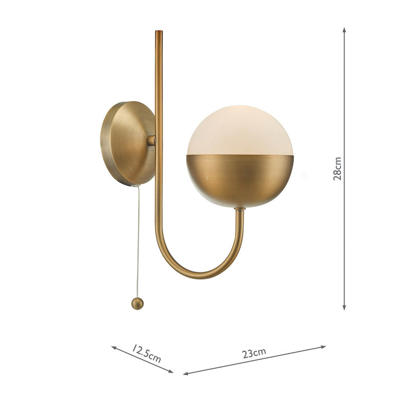 Andre Wall Light Aged Brass - Wall Lamp Lighting Collection