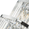 Angel 28 Light Chandelier Crystal and Polished Chrome close view picture of the polished chrome frame