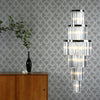 Angel 28 Light Chandelier Crystal and Polished Chrome life style picture