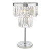 Angel 4 Light Table Lamp Polished Chrome Crystal picture with switched on light
