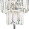 Angel 4 Light Table Lamp Polished Chrome Crystal in a polished grey finish