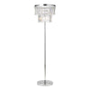 Angel 6 Light Floor Lamp Crystal and Polished Chrome picture on the white background