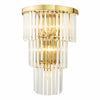 Angel 6 Light Wall Light Crystal/Antique Gold picture of the lamp design
