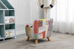 Annah Kids Accent Chair Floral life style back view photo