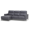 Anthony Corner Sofa Graphite LHF close side view photo on the white backing