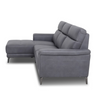 Anthony Corner Sofa Graphite LHF close side view photo on the white backing