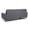 Anthony Corner Sofa Graphite LHF close back view photo on the white backing