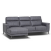 Anthony Corner Sofa Graphite LHF close view photo on the white backing