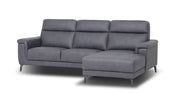 Anthony Corner Sofa Graphite RHF close front view photo on the white backing