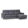 Anthony Corner Sofa Graphite RHF close view photo on the white backing