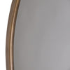 Antique Brass Round Wall Mirror 120 cm side view