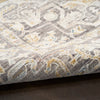 Nourison Antique Fusion Rug ANF01 Ivory Charcoal with a low pile