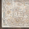 Nourison Antique Fusion Rug ANF02 Ivory Multicolor with a bordered design and fringed ends