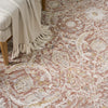 Nourison Antique Fusion Rug ANF03 Brick with a subtle distressed finish