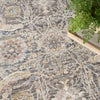 Nourison Antique Fusion Rug ANF03 Charcoal Multi with a subtle distressed finish