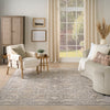 Nourison Antique Fusion Rug ANF03 Charcoal Multi lifestyle picture in the living room