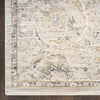 Nourison Antique Fusion Rug ANF03, Light Grey with a bordered design