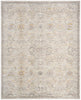 Nourison Antique Fusion Rug ANF03 Light Grey picture of the rug distressed finish