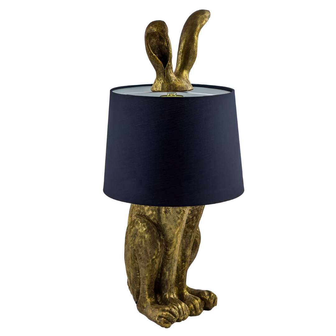 Unique Rabbit Lamp Antique Gold Rabbit Ears Lamp | Shop Table Lamps Online | Foys.ie ...