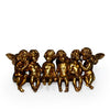 Elegant figurines Antique Gold Sitting Row of Cherubs