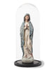 Antiqued Praying Maria Figure in a glass dome
