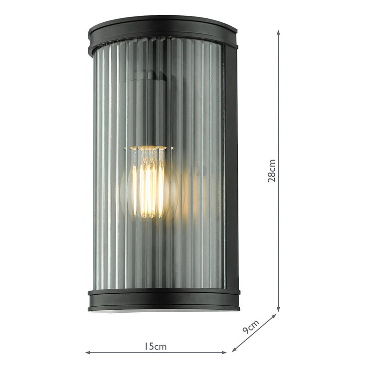 Anund Bathroom Wall Light Matt Black - Bathroom Lighting Collection