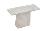 Apollo Console Table Taupe top view picture on the white background