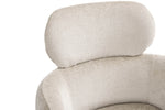 Apollo Dining Chair Beige close view picture of the chair's headrest