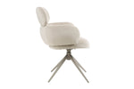 Apollo Dining Chair Beige side view pictures