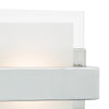 Apt Wall Washer Lamp Polished Chrome LED close view picture of the glass shade