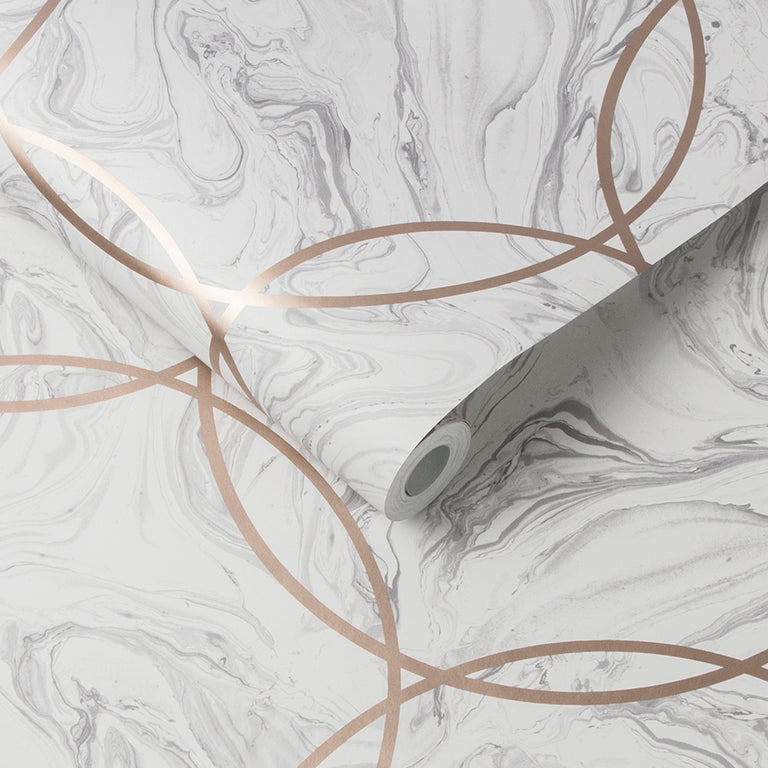 Graham & Brown Aqueous Geo Stone Wallpaper