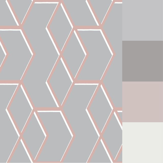 Graham & Brown Archetype Grey & Rose Gold Wallpaper