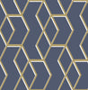 Elegant Graham & Brown wallcovering with geometric wallpaper design.