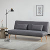 Arga Sofa Bed Dark Grey life style close view photo from the side.