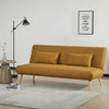 Arga Sofa Bed Pumpkin life style close view photo from the side