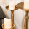 Ari Floor Standing Pillar Candle Holder Medium close view photo of tops