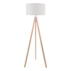 Armitage Tripod Floor Lamp Light Wood picture with switched off light